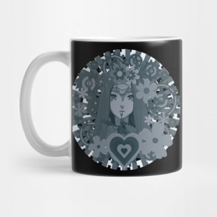 Steampunk Dragonfly Mechanical Ghost Girl No. 3 Noir Variation Mug